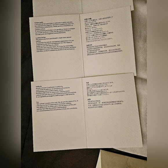 Fendi Roma White Drawstring Dust Bag Cover Pouch Replacement Authenticity Cards - Picture 9 of 11